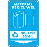 Material reciclável - Embalagens de papel 
